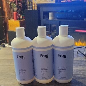 Frey Body/ Hair Care 3 Pack,New! Big 15.2 Ounce Sizes